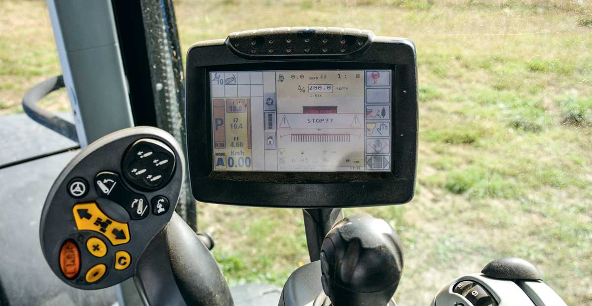 La gestion des paramètres de semis se fait sur l’écran d’origine du tracteur équipé de la fonction Isobus. - Illustration Le développement d&rsquo;Isobus s&rsquo;accélère