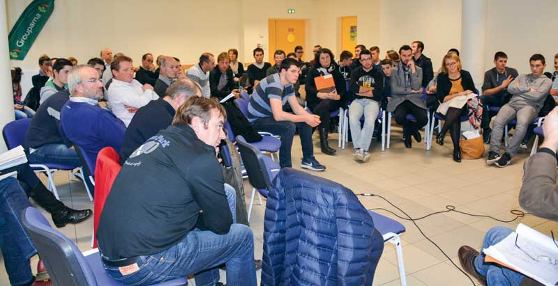 Agriculteurs, acteurs du territoire et jeunes de la MFR ont planché sur le changement, le 8 décembre à Fougères. - Illustration Forum Terres d&rsquo;innovations : « Faire autrement est-ce si gênant ? »