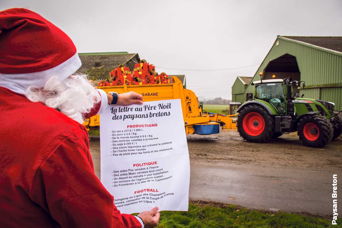 pere-noel-agri - Illustration Un prix du lait négocié à 320€/1000L entre Savencia et Sunlait