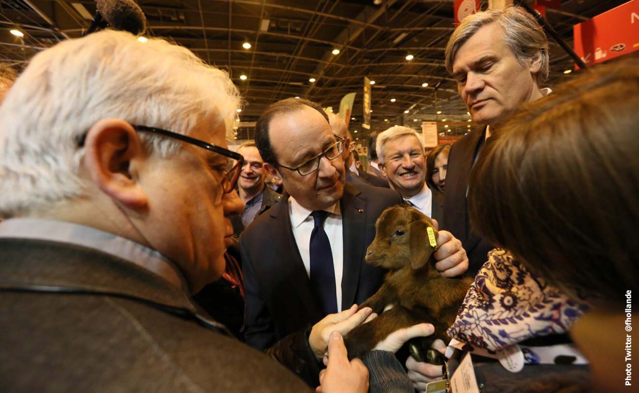 francois-hollande-sia - Illustration Hollande au Salon de l&rsquo;Agriculture : « Un salon marqué par les crises »