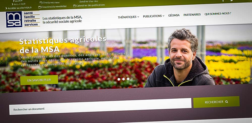 site-msa-statistique - Illustration La MSA lance une « cartographie dynamique » pour consulter ses données en ligne