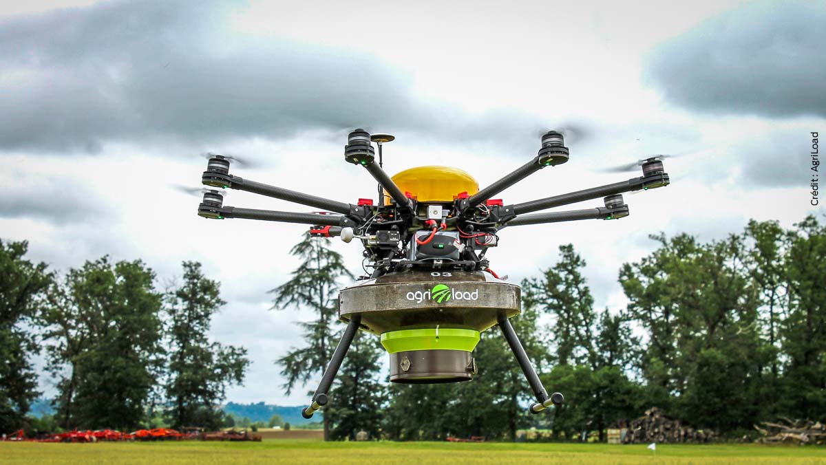 desherbage-drone-agriload - Illustration Pulvérisation par drone : l&rsquo;avenir du désherbage de précision ?