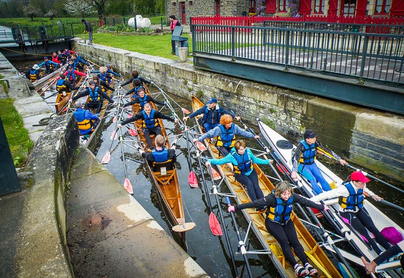 Le passage des écluses : un moment à part… (Photo Société des régates rennaises). - Illustration Société des régates rennaises, sur l&rsquo;eau depuis 150 ans