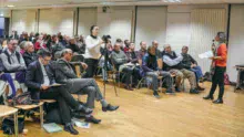 Les agriculteurs étaient nombreux lors de la 1re réunion de concertation préalable pour l’élaboration du 6e programme d’actions régional nitrates le 21 novembre à Pacé (35).