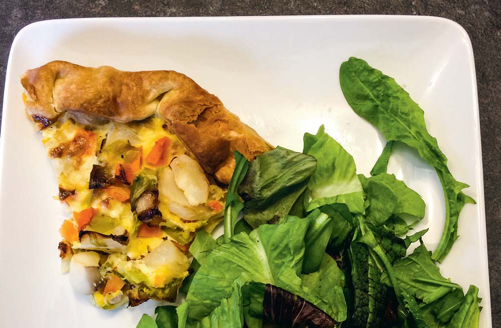 tarte légumes - Illustration Tarte aux légumes nouveaux