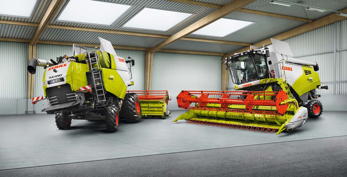 claas-tucano-2 - Illustration Claas Tucano : compensation de dévers et nouvel accoudoir avec écran tactile