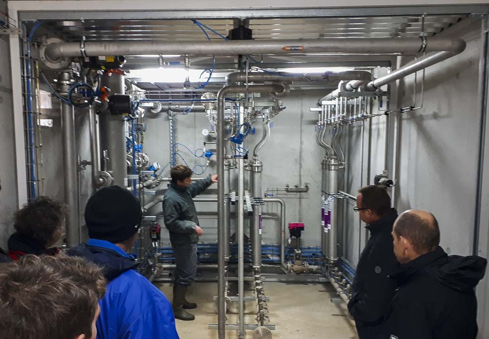 Le local abritant les membranes de purification du biométhane. - Illustration Biométhane agricole : une première dans le Finistère