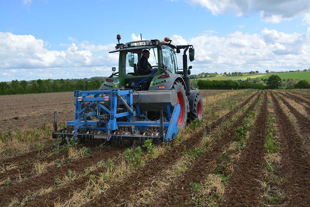 16083.hr - Illustration Deux matériels de strip-till en démonstration