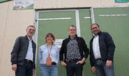 Raphaël Bonnault, Sylvie Chapin, Patrice Sort et Romain Guillet, membres de l’équipe volaille de la coopérative Le Gouessant