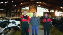Cyril Jarnet, Nicolas Le Bihan, Alexandre Cordon, éleveur