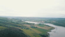 Vue aérienne de la campagne