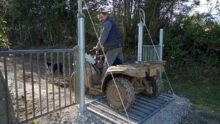 Styven Thomas sur son quad