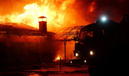 Incendie d'un bâtiment agricole