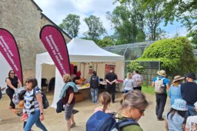 Le stand de la fondation Groupama sur un salon