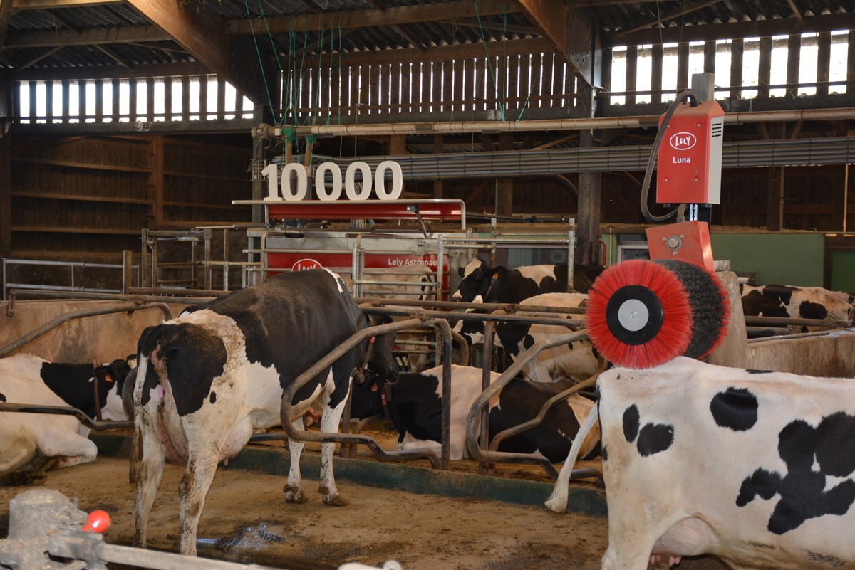 Le 10 000ème robot de traite Lely - Illustration 20 % des fermes équipées de robots de traite