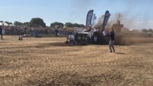 Un tracteur pulling