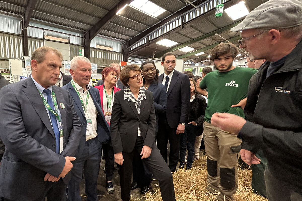La ministre de l'agriculture  Annie Genevard, au Space en 2025 - Illustration Au Space, rentrée syndicale sous tension