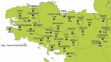 carte de la pousse de l'herbe en bretagne du 30 septembre au 6 octobre 2025