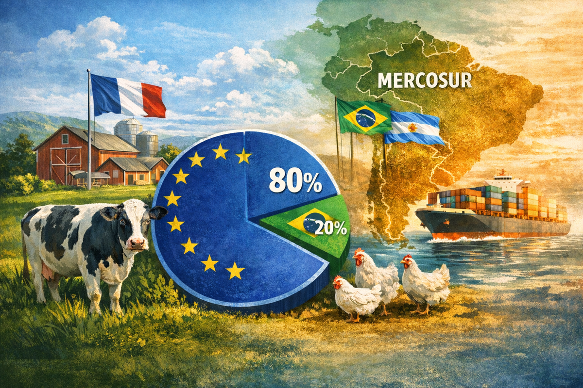 Infographie sur le Mercosur - Illustration Mercosur : Une menace surestimée pour l’élevage français ?