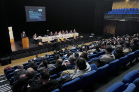 Une assemblée dans un amphithéâtre