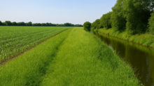 Des bandes enherbées