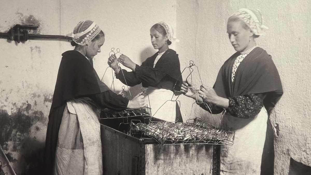 Photo d'époque des Penn Sardin - Illustration La grande grève des Penn Sardin