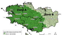 carte de la bretagne des zones à considérer pour les rsh 2026 des cultures de printemps