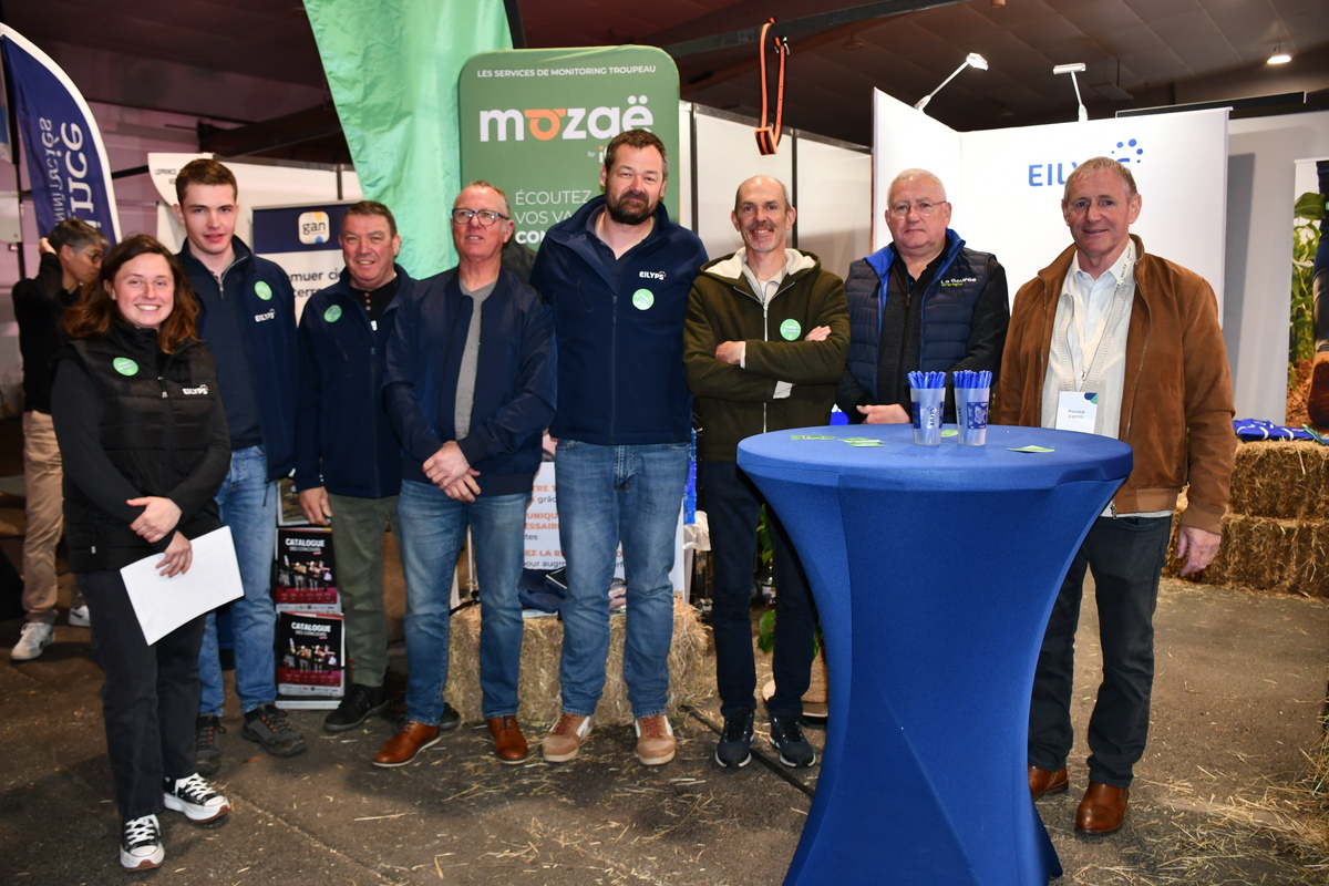 Des personnes dans un stand - Illustration Trois Sabots d’argent morbihannais