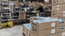 Un centre de conditionnement d'oeufs